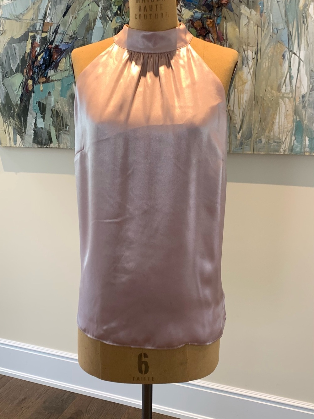 Talbots Satin Halter Camisole in Light rose Pink